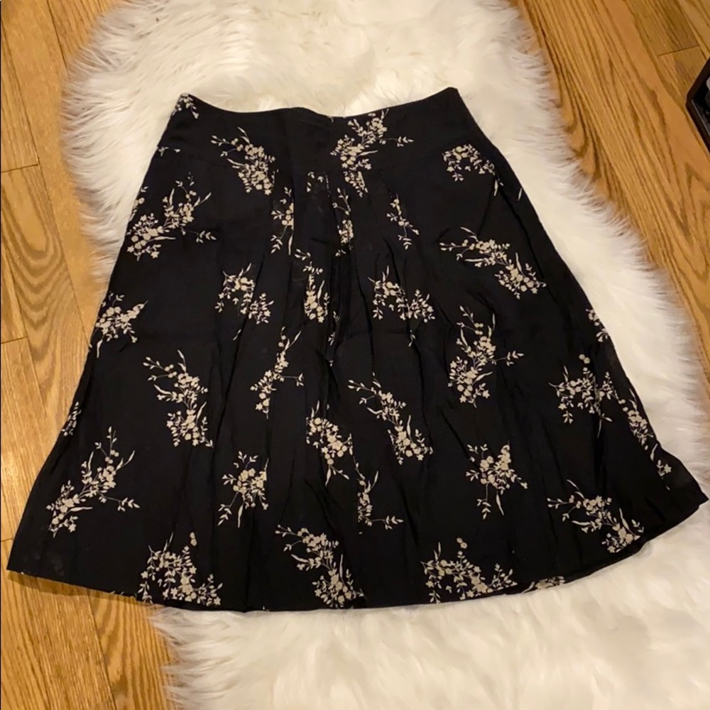 Banana Republic Floral Midi Skirt